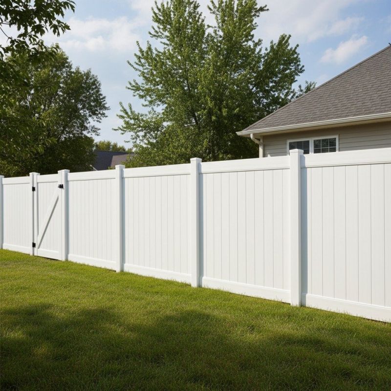 Vinyl Fence Installation detail